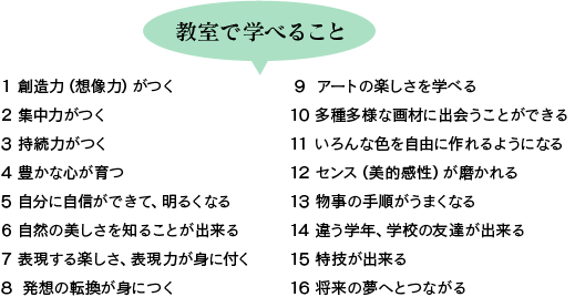 教室で学べること